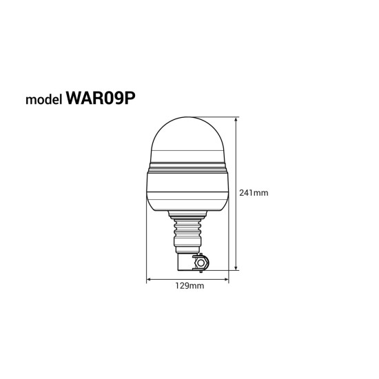 ΦΑΡΟΣ ΠΕΡΙΣΤΡΕΦΟΜΕΝΟΣ W02P 12/24V 39SMD LED ΕΛΑΣΤΙΚΟΣ ΒΙΔΩΤΟΣ ΠΟΡΤΟΚΑΛΙ 129x241mm Φάροι LED