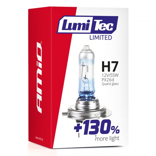 H7 12V 55W P14,5s LUMITEC LIMITED +130%  UP TO 40m AMIO - 1 ΤΕΜ. Λάμπες