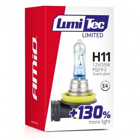 H11 12V 55W PGJ19-2 LUMITEC LIMITED +130%  UP TO 40m AMIO - 1 ΤΕΜ. Λάμπες