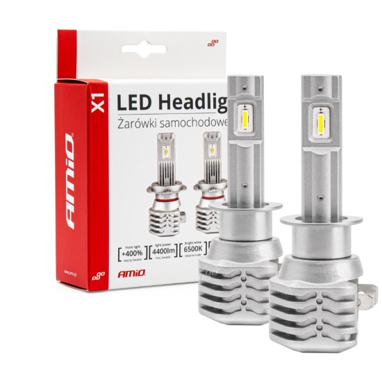 ΛΑΜΠΕΣ LED X1 SERIES H1 10-16V 40W 6.500K 4400lm +400% ΑMiO - 2 TEM. Λάμπες