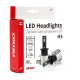 ΛΑΜΠΕΣ LED H3 H-SERIES 9>18V 42W 6500K 3600lm +200% CSP LED  AMiO - 2 TEM.  Λάμπες