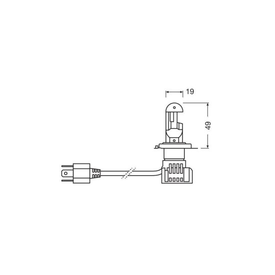 ΛΑΜΠΕΣ LED H4 12V 27/23W P43t 6.000K 1650/1000lm NIGHT BREAKER LED OSRAM LAMPA - 2 TEM. Λάμπες