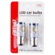 ΛΑΜΠΑΚΙΑ ΔΙΠΟΛΙΚΑ LED ΛΕΥΚΑ CAN-BUS P21/5w BAY15D 12/24V 24xSMD 3020 ΑMiO - 2 TEM. Με Κάλυκα