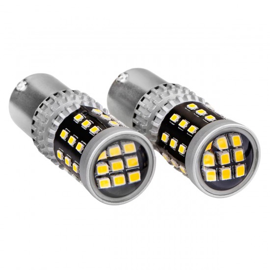 ΛΑΜΠΑΚΙΑ ΜΟΝΟΠΟΛΙΚΑ LED ΛΕΥΚΑ CAN-BUS P21W BA15S 1156 39xSMD 2016 ΑMiO - 2 TEM. Με Κάλυκα