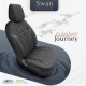 ΚΑΛΥΜΜΑΤΑ ΚΑΘΙΣΜΑΤΩΝ OTOM SWAN 501 BLACK ΜΑΥΡΟ/ΓΚΡΙ ΣΚΟΥΡΟ ΛΙΝΟ & ΔΕΡΜΑΤΙΝΗ SET ΑΜΙΟ - 1 ΣΕΤ. Ολοκληρωμένα σετ Καλυμμάτων