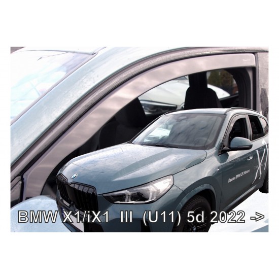 BMW X1 (U11) / iX1 5D 2022-2023  ΖΕΥΓΑΡΙ ΑΝΕΜΟΘΡΑΥΣΤΕΣ ΑΠΟ ΕΥΚΑΜΠΤΟ ΦΙΜΕ ΠΛΑΣΤΙΚΟ HEKO - 2 ΤΕΜ. Ανεμοθραύστες