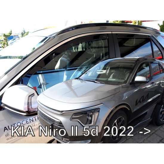 KIA NIRO 5D 2022+ ΖΕΥΓΑΡΙ ΑΝΕΜΟΘΡΑΥΣΤΕΣ ΑΠΟ ΕΥΚΑΜΠΤΟ ΦΙΜΕ ΠΛΑΣΤΙΚΟ HEKO - 2 ΤΕΜ. Ανεμοθραύστες