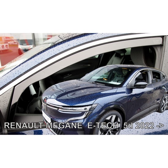 RENAULT MEGANE E-TECH 5D 2022+​ ΖΕΥΓΑΡΙ ΑΝΕΜΟΘΡΑΥΣΤΕΣ ΑΠΟ ΕΥΚΑΜΠΤΟ ΦΙΜΕ ΠΛΑΣΤΙΚΟ HEKO - 2 ΤΕΜ. Ανεμοθραύστες