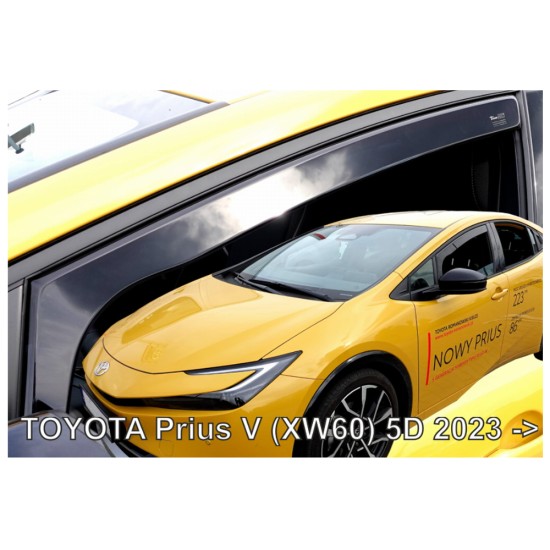 TOYOTA PRIUS XW60 5D 2023+ ΖΕΥΓΑΡΙ ΑΝΕΜΟΘΡΑΥΣΤΕΣ ΑΠΟ ΕΥΚΑΜΠΤΟ ΦΙΜΕ ΠΛΑΣΤΙΚΟ HEKO - 2 ΤΕΜ. Ανεμοθραύστες