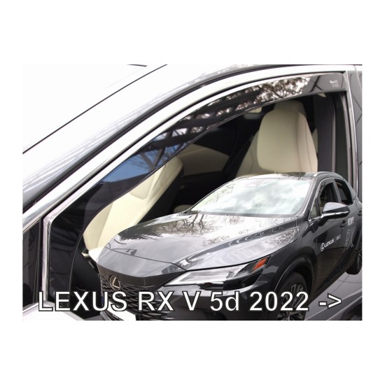 LEXUS RX V 5D 2022+ ​ΖΕΥΓΑΡΙ ΑΝΕΜΟΘΡΑΥΣΤΕΣ ΑΠΟ ΕΥΚΑΜΠΤΟ ΦΙΜΕ ΠΛΑΣΤΙΚΟ HEKO - 2 ΤΕΜ. Ανεμοθραύστες