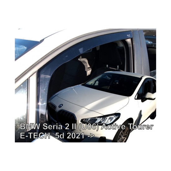 BMW ΣΕΙΡΑ 2 ACTIVE TOURER (U06) 5D 2021+  ΣΕΤ ΑΝΕΜΟΘΡΑΥΣΤΕΣ ΑΥΤΟΚΙΝΗΤΟΥ ΑΠΟ ΕΥΚΑΜΠΤΟ ΦΙΜΕ ΠΛΑΣΤΙΚΟ HEKO - 4 ΤΕΜ. Ανεμοθραύστες