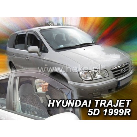 HYUNDAI TRAJET 5D 1998-2008 ΖΕΥΓΑΡΙ ΑΝΕΜΟΘΡΑΥΣΤΕΣ ΑΠΟ ΕΥΚΑΜΠΤΟ ΦΙΜΕ ΠΛΑΣΤΙΚΟ HEKO - 2 ΤΕΜ. Hyundai