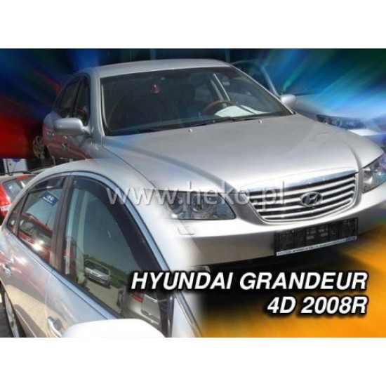 HYUNDAI GRANDEUR (TG) 4D 2005-2011 ΣΕΤ ΑΝΕΜΟΘΡΑΥΣΤΕΣ ΑΥΤΟΚΙΝΗΤΟΥ ΑΠΟ ΕΥΚΑΜΠΤΟ ΦΙΜΕ ΠΛΑΣΤΙΚΟ HEKO - 4 ΤΕΜ. Ανεμοθραύστες