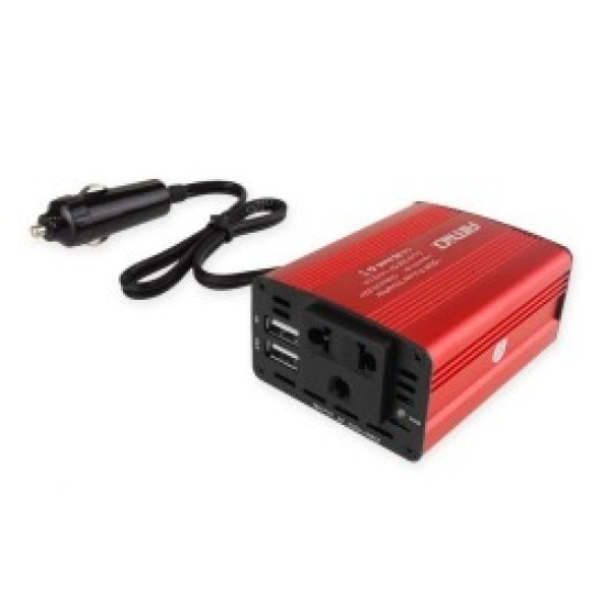 INVERTER 12-230V max150W-peak300W ME 2 USB AMiO – 1 ΤΕΜ. 