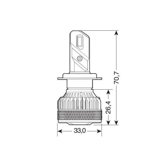 H7 9-32V PX26d 6.500K 7.200lm 45W HALO LED LIGHTING SERIES 14 G-XP SPESIAL CHIPS  LED KIT LAMPA - 2 TEM. Λάμπες