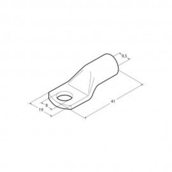 ΑΚΡΟΔΕΚΤΕΣ ΚΑΛΩΔΙΩΝ ΜΠΑΤΑΡΙΑΣ 50mm²  ΜΕ ΤΡΥΠΑ 8mm - 5 ΤΕΜ. Ακροδέκτες Καλωδίων