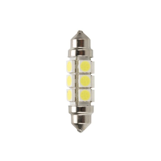 ΛΑΜΠΑΚΙ ΠΛΑΦΟΝΙΕΡΑΣ 24-30V 11x43mm 216lm 12xSMD LED ΛΕΥΚΟ (ΔΙΠΛΗΣ ΠΟΛΙΚΟΤΗΤΑΣ/ CAN-BUS) - 2 ΤΕΜ. Πλαφονιέρας