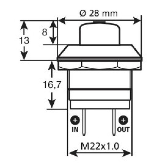 ΔΙΑΚΟΠΤΗΣ 12/24V - 10A Διακόπτες Ρελέ