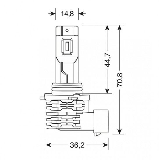 H10-HB3 9005 HALO KILLER P20d 9-32V -20W - 6500K - 3200lm HALO LED KIT SERIES 10 (12 LED ZES CHIPS) - 2 ΤΕΜ. 