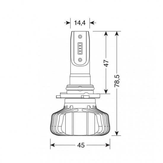 H10/HB3 9005 9-32V 6.500K 4.500lm 40W P20d HALO LED SERIE 5 BLASTER 8LED SEOUL LED KIT - 2 ΤΕΜ.  Λάμπες