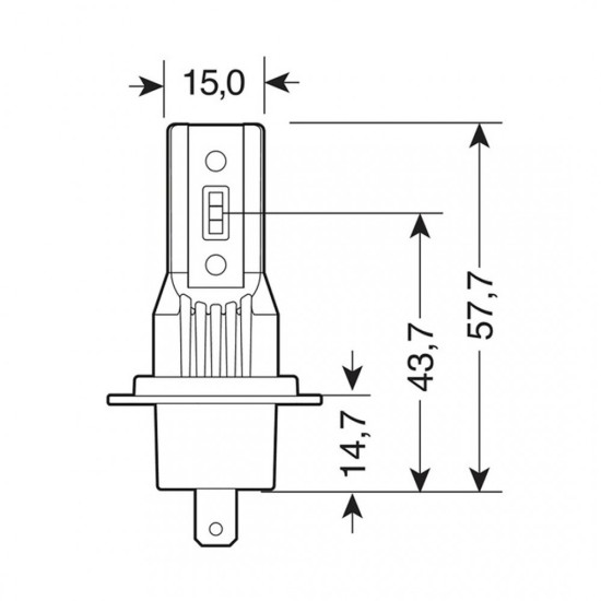 H7 12/24V PX26d 6.500K 3.000lm 15W 6LED SEOUL CSP-Y19chips HALO LED SERIE 11 PLUG ΚΑΙ BRITE - 2 ΤΕΜ. Λάμπες