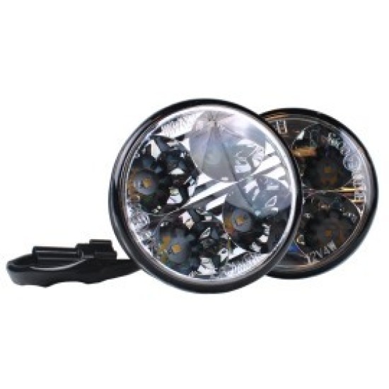 DRL 225se 12V OSRAM ΠΡΟΣΘΕΤΟ DAYTIME ΔΙΕΘΝΗ OSRAM ΜΕ 2x4HP LED ΣΤΡΟΓΓΥΛΟ 70x36mm M-TECH - 2 ΤΕΜ. Διεθνή Φώτα Ημέρας (DRL)