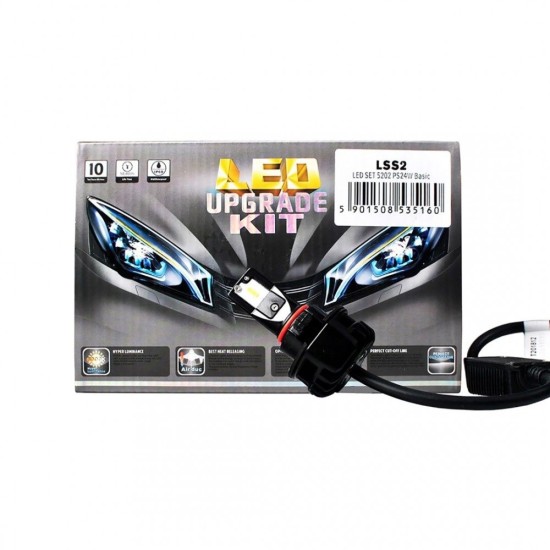 PS24W 12/24V 16W 5.700K LED KIT BASIC EPISTAR (ΜΕ ΑΝΕΜΙΣΤΗΡΑΚΙ ή ΨΥΚΤΡΑ) M-TECH - 2 ΤΕΜ.  Λάμπες