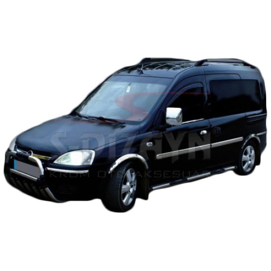 OPEL COMBO C MINI VAN 2001-2011 ΔΙΑΚΟΣΜΗΤΙΚΗ ΦΑΣΑ ΠΟΡΤΑΣ ΧΡΩΜΙΟ - 4 ΤΕΜ. Πόρτες