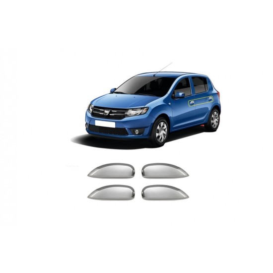 DACIA SANDERO 2 4D 2013+ ΧΕΡΟΥΛΙΑ ΠΟΡΤΑΣ ΧΡΩΜΙΟ ΜΕΤΑΛΛΙΚΑ S-DIZAYN - 4 ΤΕΜ. Χερούλια Χούφτες Πόρτας