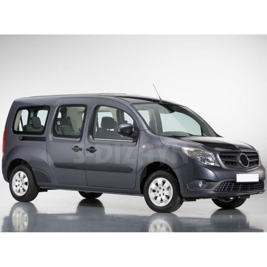 MERCEDES CITAN W415 2013+ TRIM ΠΑΡΑΘΥΡΩΝ ΑΝΟΞ. ΑΤΣΑΛΙ ΧΡΩΜΙΟ - 2 ΤΕΜ. Διακοσμητικά Χρωμίου & Προστασία 