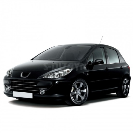 PEUGEOT 307 5D HB/SW 2001-2008 TRIM ΠΑΡΑΘΥΡΩΝ ΑΝΟΞ. ΑΤΣΑΛΙ ΧΡΩΜΙΟ S - DIZAYN - 4 TEM. Διακοσμητικά Χρωμίου & Προστασία 