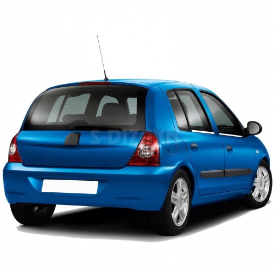 RENAULT CLIO 5D HB 1999-2005 TRIM ΠΑΡΑΘΥΡΩΝ ΑΝΟΞ. ΑΤΣΑΛΙ ΧΡΩΜΙΟ S - DIZAYN - 4 TEM. Διακοσμητικά Χρωμίου & Προστασία 