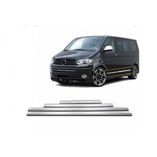 VOLKSWAGEN T5 TRANSPORTER 2010-2015 ΔΙΑΚΟΣΜΗΤΙΚΗ ΦΑΣΑ ΠΟΡΤΑΣ ΧΡΩΜΙΟ ΑΥΤΟΚΙΝΗΤΟΥ - 5 ΤΕΜ. (S.CHASSIS) Πόρτες