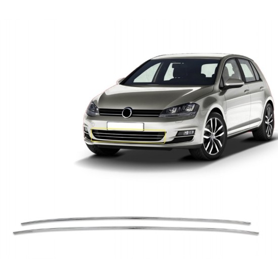 VOLKSWAGEN GOLF (VII) 5D 2013+ ΔΙΑΚΟΣΜΗΤΙΚΑ ΧΡΩΜΙΟΥ ΕΜΠΡΟΣ ΠΡΟΦΥΛΑΚΤΗΡΑ AYTOKINHTOY - 5 ΤΕΜ. Προφυλακτήρας