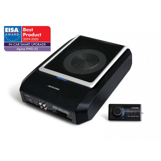 Alpine PWD-X5 4.1 Channel Digital Sound Processor (DSP) with Powered Subwoofer Subwoofers