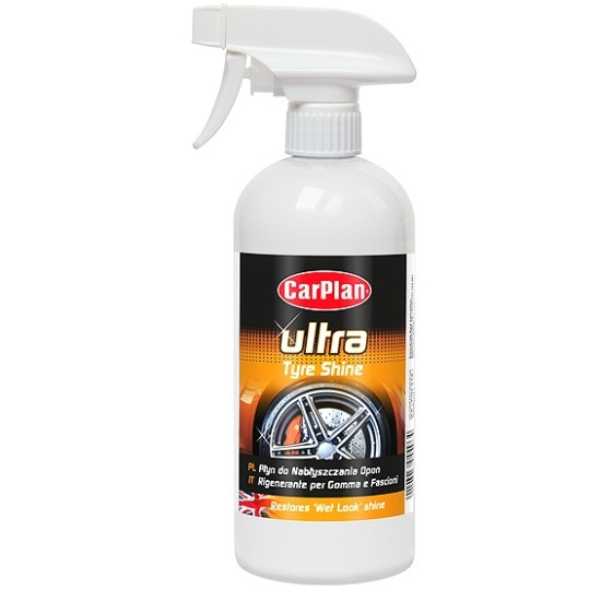 ΥΓΡΟ ΓΥΑΛΙΣΜΑΤΟΣ ΕΛΑΣΤΙΚΩΝ ΣΕ ΣΠΡΕΙ CARPLAN ULTRA TYRE SHINE 500ML 