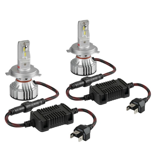 H4 9-32V 6.500K 6.000lm 72W P43t HALO LED SERIE 7 COMPACT 16LED CREE LED KIT - 2 ΤΕΜ. 