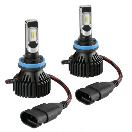 H8/H9/H11/H16 9-32V 6.500K 8.000lm 60W PGJ19-X HALO LED SERIE 6 STANDARD 8LED ZES LED KIT - 2 ΤΕΜ.  Λάμπες