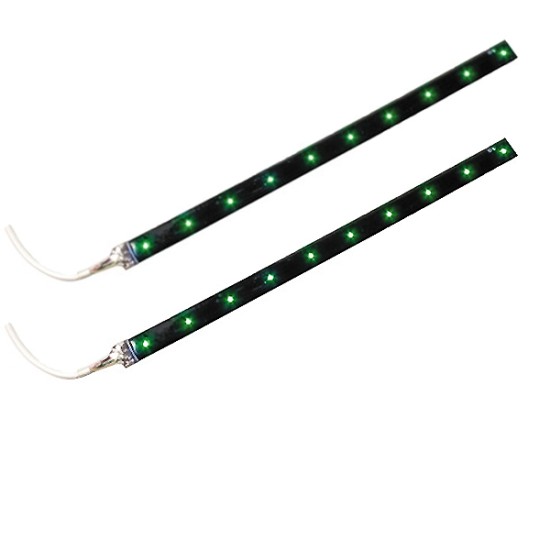 ΤΑΙΝΙΑ ΜΕ 15 LED ΕΥΚΑΜΠΤΗ FLEX STRIP 40 CM 12V ΠΡΑΣΙΝΟ - 2 ΤΕΜ. Ταινίες Φωτισμού