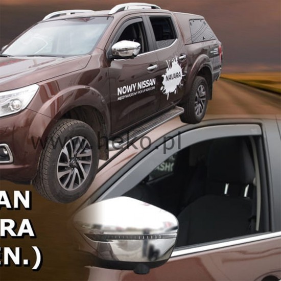 NISSAN NAVARA D23 4D 2014+ / NP300 2014+ ΖΕΥΓΑΡΙ ΑΝΕΜΟΘΡΑΥΣΤΕΣ ΑΠΟ ΕΥΚΑΜΠΤΟ ΦΙΜΕ ΠΛΑΣΤΙΚΟ HEKO - 2 ΤΕΜ. 