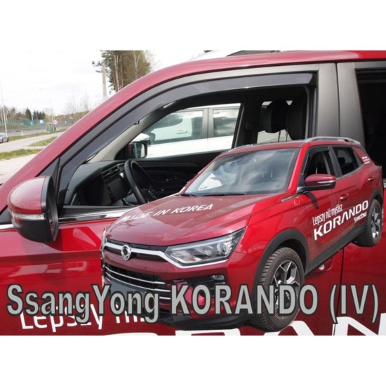 SSANGYONG KORANDO 5D 2019+ ΖΕΥΓΑΡΙ ΑΝΕΜΟΘΡΑΥΣΤΕΣ ΑΠΟ ΕΥΚΑΜΠΤΟ ΦΙΜΕ ΠΛΑΣΤΙΚΟ HEKO - 2 ΤΕΜ. Ανεμοθραύστες