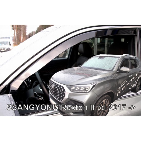 SSANGYONG REXTON 5D 2017+ ΖΕΥΓΑΡΙ ΑΝΕΜΟΘΡΑΥΣΤΕΣ ΑΠΟ ΕΥΚΑΜΠΤΟ ΦΙΜΕ ΠΛΑΣΤΙΚΟ HEKO - 2 ΤΕΜ. Ανεμοθραύστες