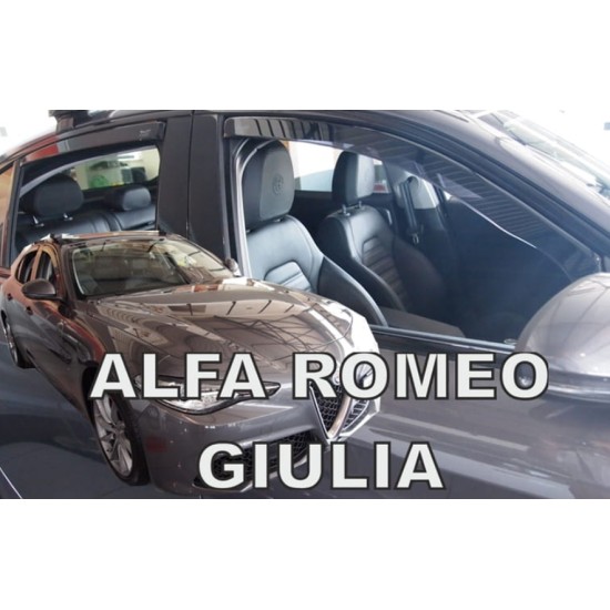 ALFA ROMEO GIULIA 4D 2016+ ΣΕΤ ΑΝΕΜΟΘΡΑΥΣΤΕΣ ΑΥΤΟΚΙΝΗΤΟΥ ΑΠΟ ΕΥΚΑΜΠΤΟ ΦΙΜΕ ΠΛΑΣΤΙΚΟ HEKO - 4 ΤΕΜ. 