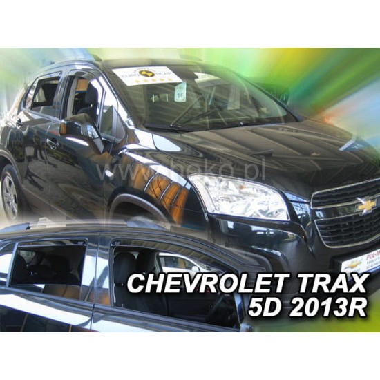 CHEVROLET TRAX 5D 2013-2020 ΣΕΤ ΑΝΕΜΟΘΡΑΥΣΤΕΣ ΑΥΤΟΚΙΝΗΤΟΥ ΑΠΟ ΕΥΚΑΜΠΤΟ ΦΙΜΕ ΠΛΑΣΤΙΚΟ HEKO - 4 ΤΕΜ. Ανεμοθραύστες