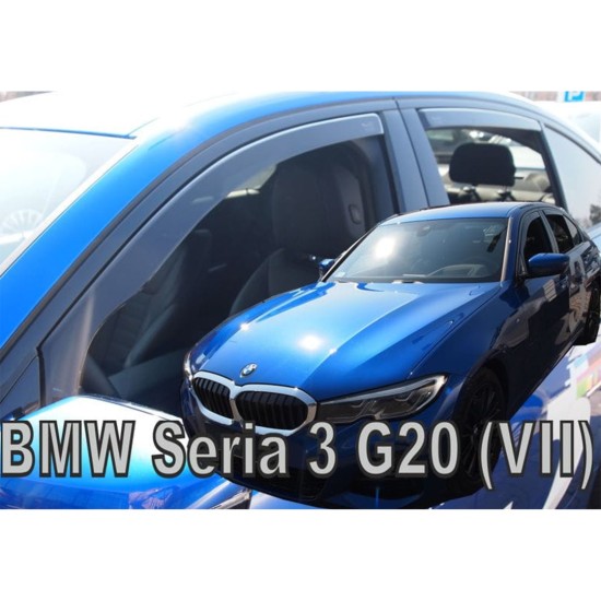 BMW ΣΕΙΡΑ 3 (G20/G21) 4D/5D 2019+ ΣΕΤ ΑΝΕΜΟΘΡΑΥΣΤΕΣ ΑΥΤΟΚΙΝΗΤΟΥ ΑΠΟ ΕΥΚΑΜΠΤΟ ΦΙΜΕ ΠΛΑΣΤΙΚΟ HEKO - 4 ΤΕΜ. Ανεμοθραύστες