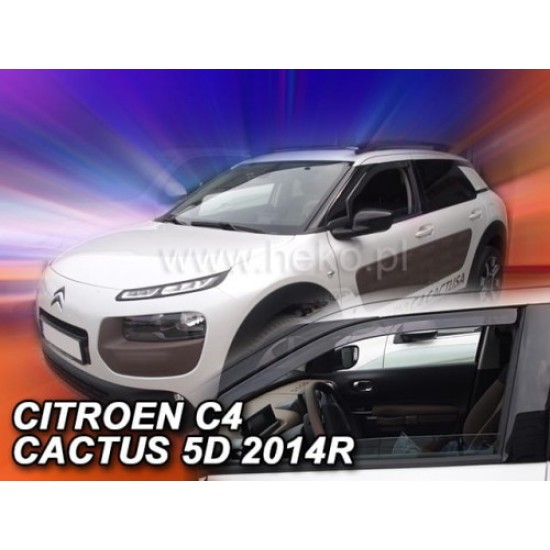 CITROEN C4 CACTUS 5D 2014+ ΖΕΥΓΑΡΙ ΑΝΕΜΟΘΡΑΥΣΤΕΣ ΑΠΟ ΕΥΚΑΜΠΤΟ ΦΙΜΕ ΠΛΑΣΤΙΚΟ HEKO - 2 ΤΕΜ. Ανεμοθραύστες