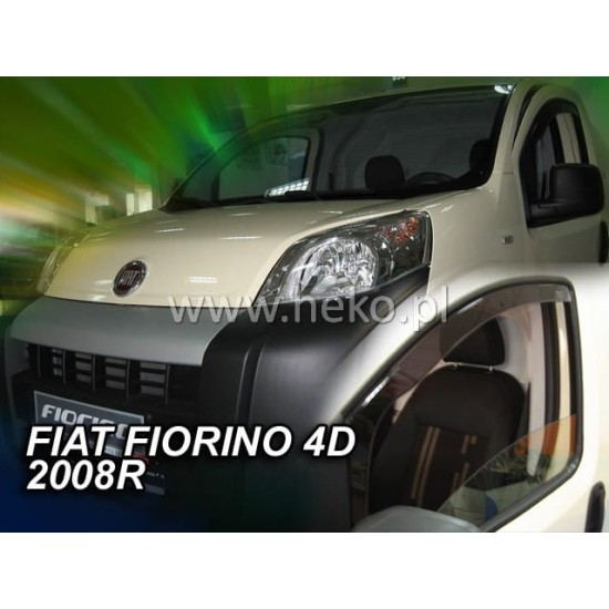 FIAT FIORINO/QUBO 4D/5D 2008+ / PEUGEOT BIPPER / CITROEN NEMO ΖΕΥΓΑΡΙ ΑΝΕΜΟΘΡΑΥΣΤΕΣ VAN ΑΠΟ ΕΥΚΑΜΠΤΟ ΦΙΜΕ ΠΛΑΣΤΙΚΟ HEKO - 2 ΤΕΜ. Ανεμοθραύστες