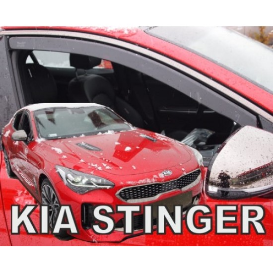 KIA STINGER 5D 2017+ ΖΕΥΓΑΡΙ ΑΝΕΜΟΘΡΑΥΣΤΕΣ ΑΠΟ ΕΥΚΑΜΠΤΟ ΦΙΜΕ ΠΛΑΣΤΙΚΟ HEKO - 2 ΤΕΜ. Ανεμοθραύστες