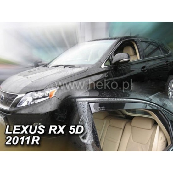 LEXUS RX (III) (AL10) 5D 2009-2015 ΣΕΤ ΑΝΕΜΟΘΡΑΥΣΤΕΣ ΑΥΤΟΚΙΝΗΤΟΥ ΑΠΟ ΕΥΚΑΜΠΤΟ ΦΙΜΕ ΠΛΑΣΤΙΚΟ HEKO - 4 ΤΕΜ. Ανεμοθραύστες