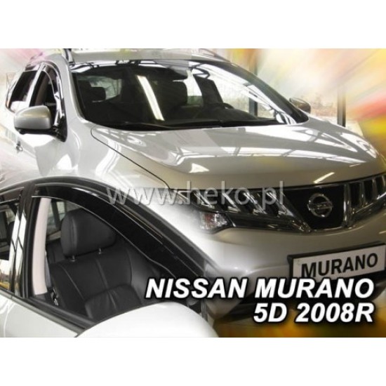 NISSAN MURANO (Z51) 5D 2008-2014 ΖΕΥΓΑΡΙ ΑΝΕΜΟΘΡΑΥΣΤΕΣ ΑΠΟ ΕΥΚΑΜΠΤΟ ΦΙΜΕ ΠΛΑΣΤΙΚΟ HEKO - 2 ΤΕΜ. Ανεμοθραύστες